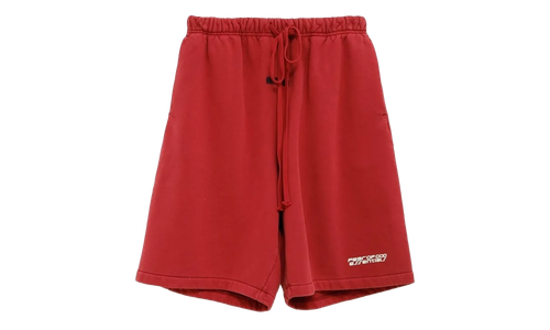Suede Fleece Relaxed Short "Crimson" 160HO254711F