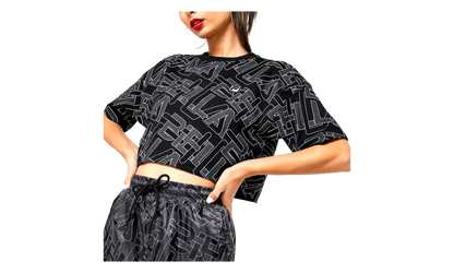 Brea Crop T-Shirt WMNS "Black / White" LW933266 001