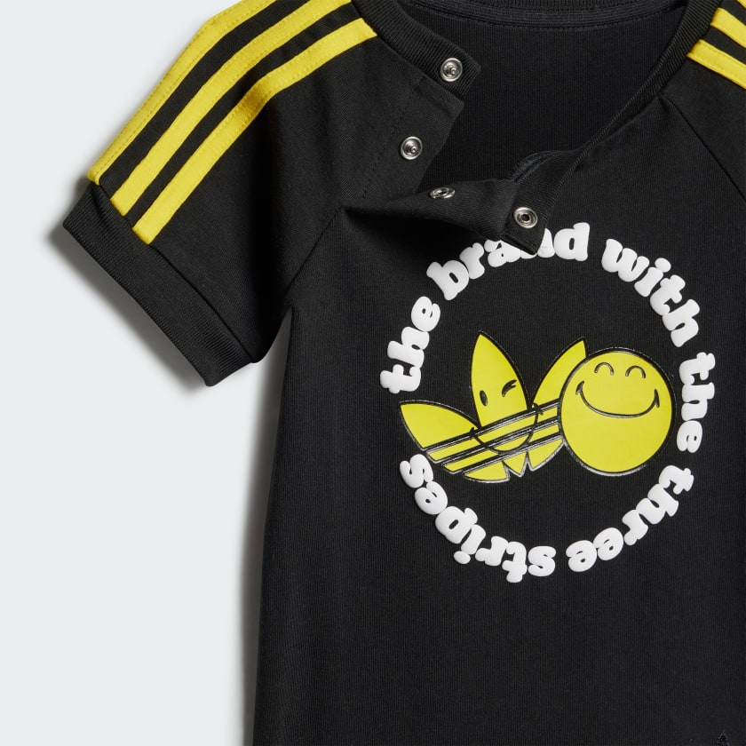 Kids' adidas adidas Originals x Smiley World 3-Stripes Bodysuit Kids