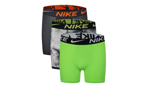 Essentials Boxer Briefs Underwear (3 Pack) GS "Black / Grey / Green" 9N0845 E7O