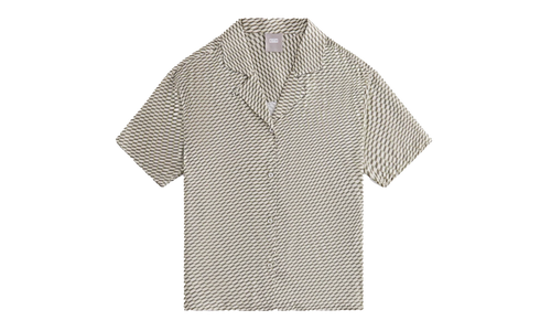 Elena Monogram Silk Camp Shirt WMNS "Khaki" khw030292 359