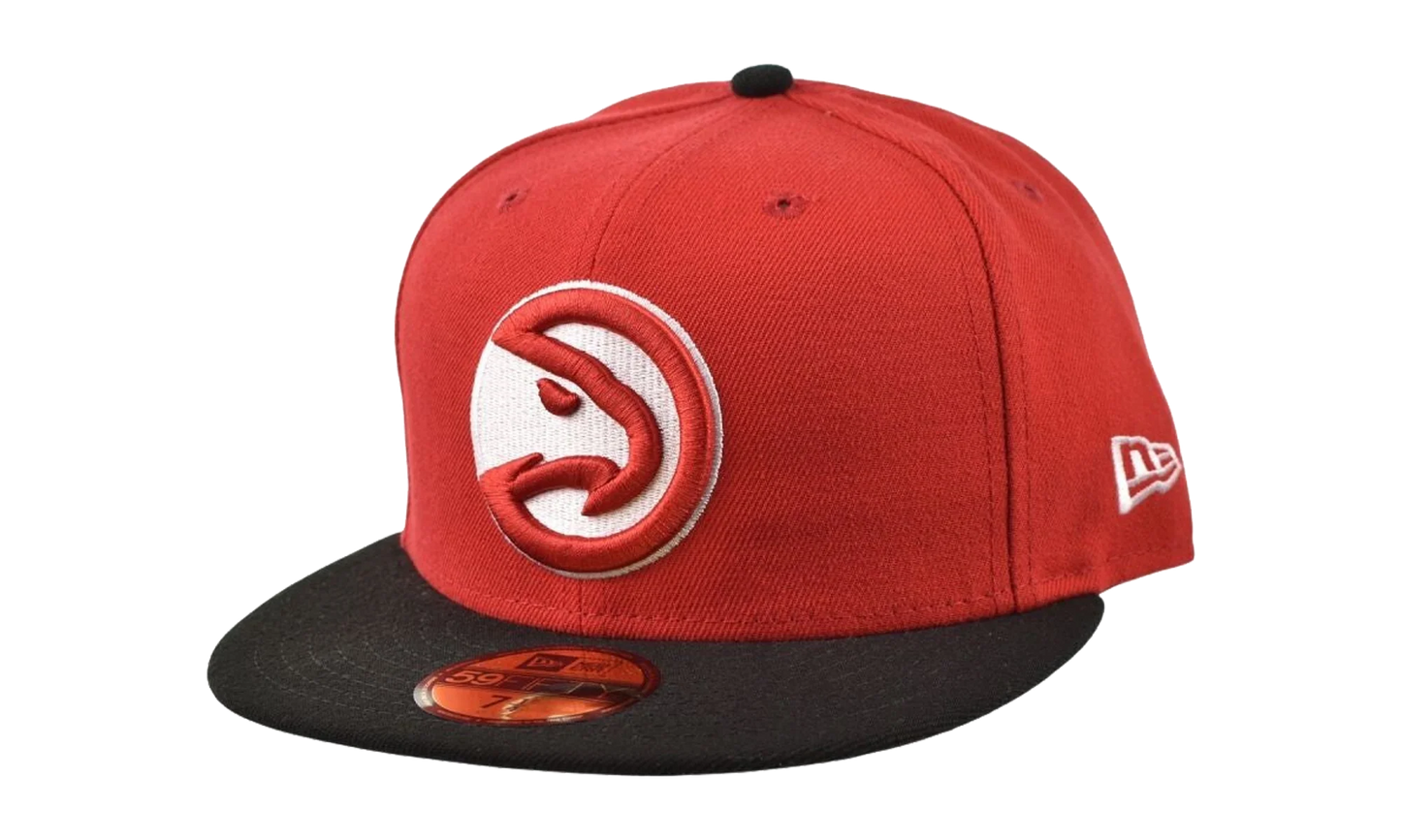 59FIFTY NBA Atlanta Hawks 2-Tone Fitted Hat "Red / Black" 70343705