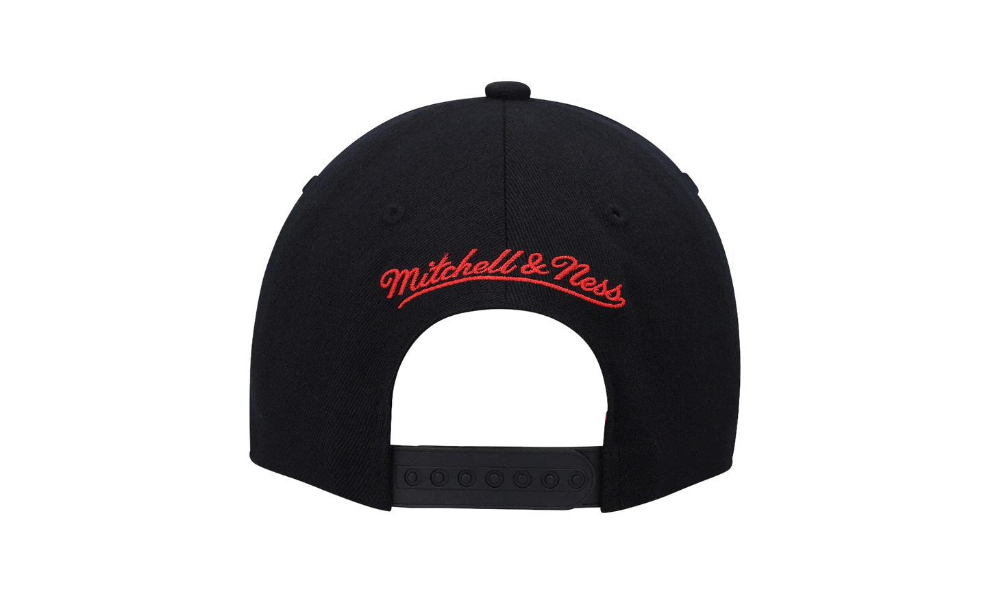 NBA Team 2 Tone 2.0 Stretch Snapback Cap "Portland Trail Blazers - Black / Red" HHSS3265 PTBYYPPPBKRD