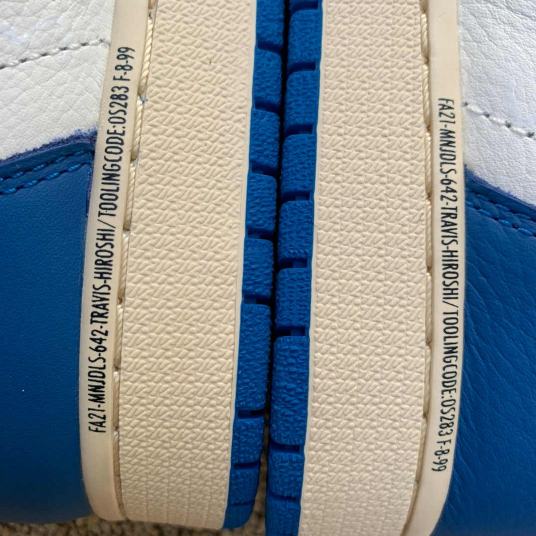 1 Travis Scott Fragment Military Blue