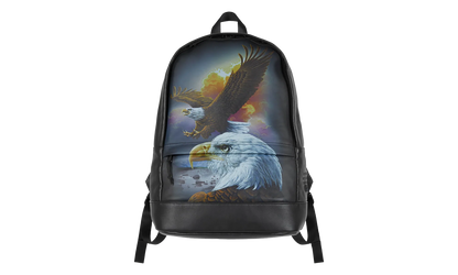 MM6 Maison Margiela Eagle Leather Backpack "SS26 - Black" SU27200