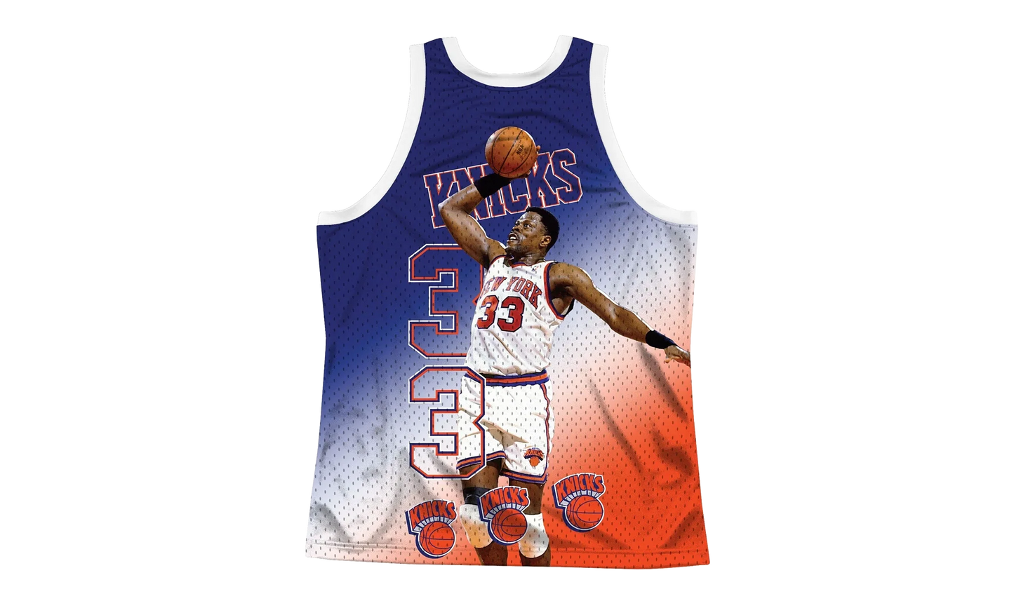 NBA Behind The Back Jersey "New York Knicks Patrick Ewing" MSTKMI19002 NYKWHITPEW