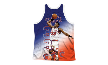 NBA Behind The Back Jersey "New York Knicks Patrick Ewing" MSTKMI19002 NYKWHITPEW