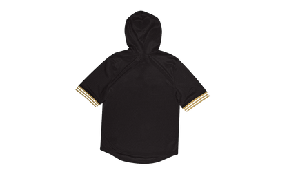 NFL Unbeaten Short Sleeve Mesh Hoodie "New Orleans Saints - Black" MSHSAJ19029 NOSBLCK