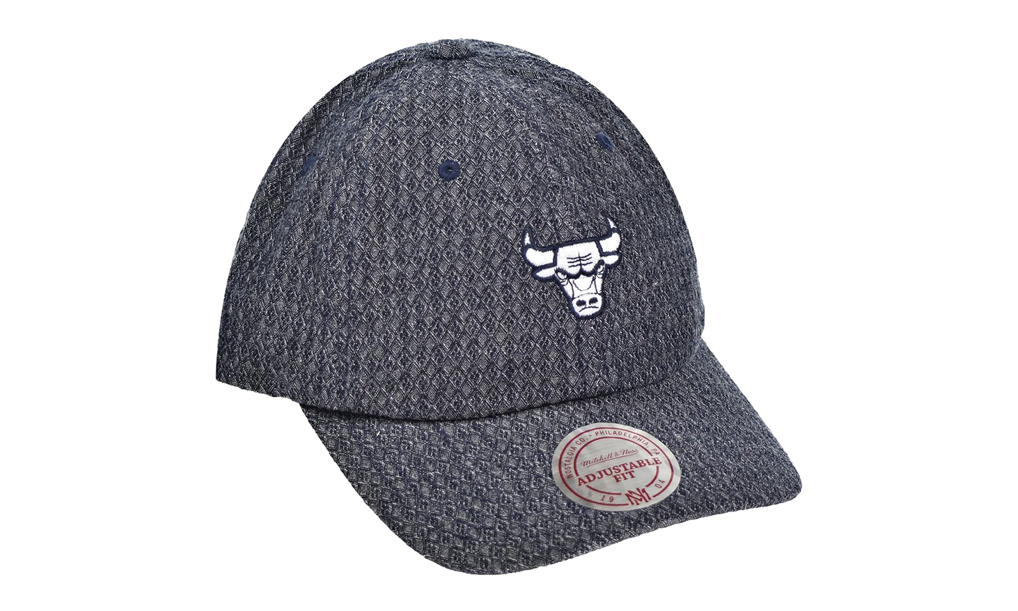Denim Slouch Strapback Hat "Chicago Bulls Reverse - Grey" QA32Z 5BULLS