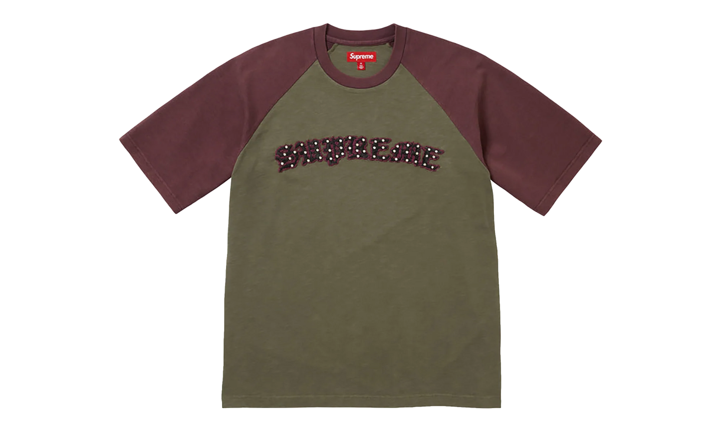Rhinestone Raglan S/S Top "SS26- olive" SU27323
