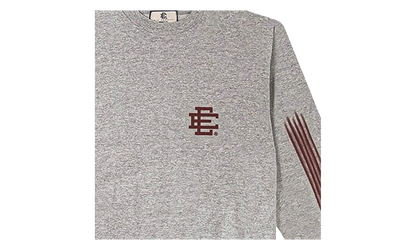 EE LONG SLEEVE T-SHIRT "SS25 - Heather Grey/Maroon" EE646