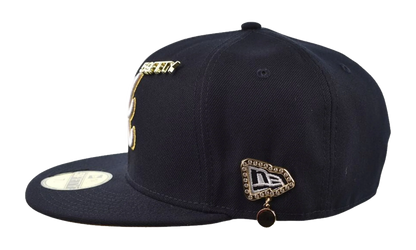 59FIFTY Atlanta Braves Fitted Hat "Navy / Gold" 60750701