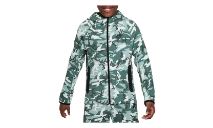Sportswear Tech Fleece Full Zip GS "Green Camo" FN9118 361