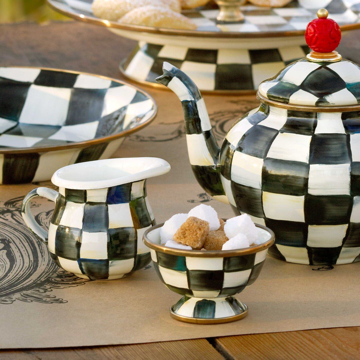 MacKenzie-Childs Courtly Check Little Sugar Bowl