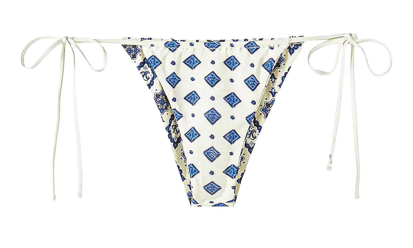 Tova Baroque Tile Tie Bottom "White" KITH53