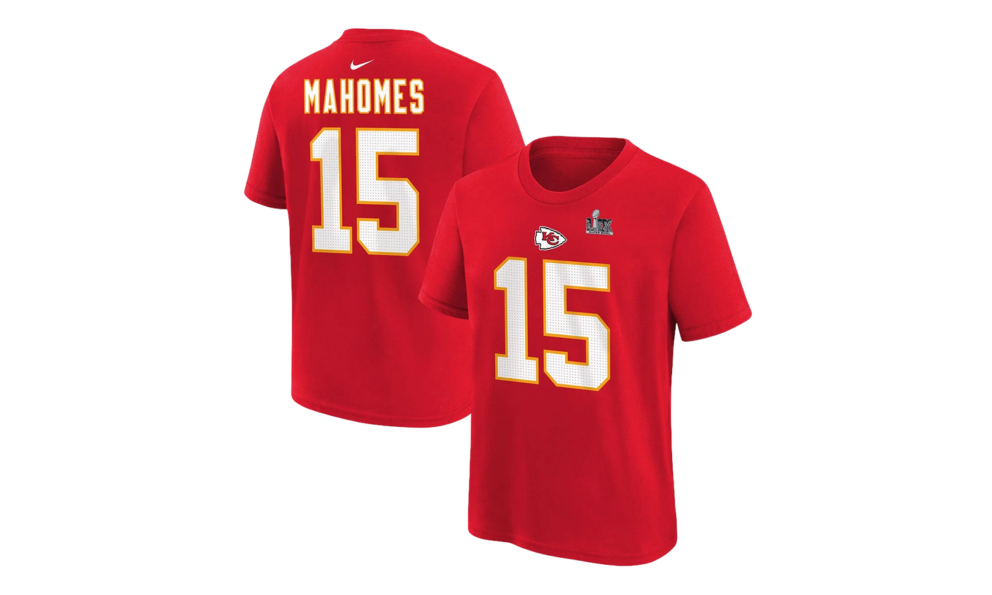 Player Name & Number Tee GS "Patrick Mahomes Chiefs Super Bowl LIX" 9Z1B7NFPRECHIP