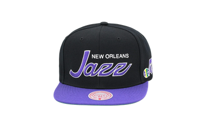 NBA Hardwood Classics Script 2.0 Snapback Cap "Utah Jazz - Black" HHSS3282 UJAYYPPPBLCK