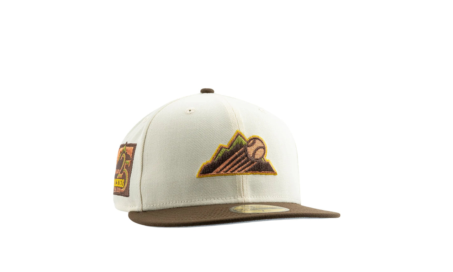 Colorado Rockies 25th Anniversary 59FIFTY Fitted Hat "Off-White" 70743201