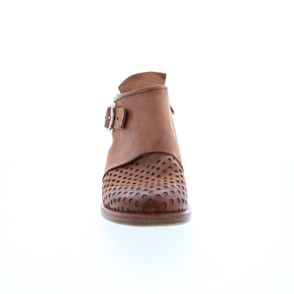 Zari 630253-101 Womens Brown Leather Ankle & Booties Boots