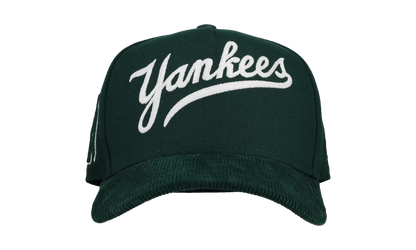 9FIFTY New York Yankees A Frame Snapback Hat "Chainstitch - Corduroy Green" 44531120832700