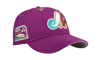 59FIFTY Montreal Expos Olympic Stadium Fitted Hat "Purple Metallic" NE437