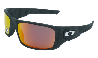 Crankshaft Polarized Sunglasses "Matte Black Camo / Ruby Iridium Polarized" OO9239 30