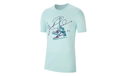 Air Jordan AJ85 Signature Short Sleeve Tee "White / Black" BQ5538 336