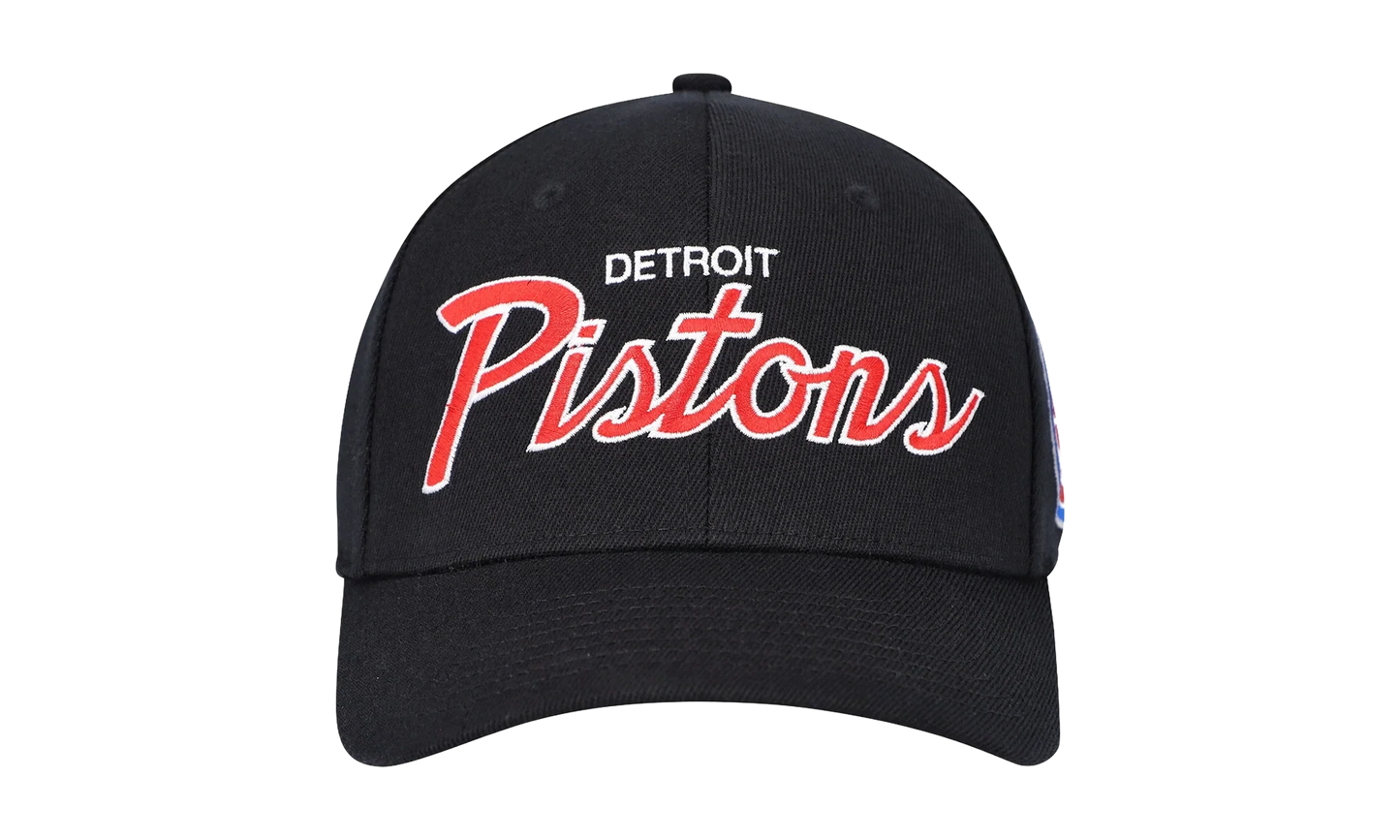 NBA Team Script 2.0 Stretch Snapback Cap "Detroit Pistons - Black" HHSS3281 DPIYYPPPBLCK