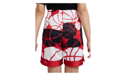 Dri-Fit Elite Printed Basketball Shorts GS "University Red / Black / White" DX5513 657