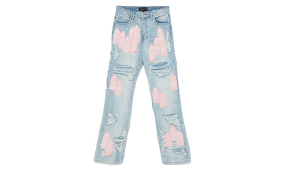 Who Decides War Jeans "Blue Easter Pink" 251389M186006