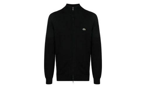 Zip-Up High-Neck Cotton Sweater "Black" AH1957 031