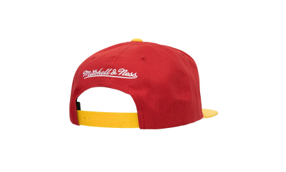 NBA Hardwood Classics Logo Bill Snapback Cap "Houston Rockets - Red / Yellow" HHSS4528 HROYYPPPRDYW
