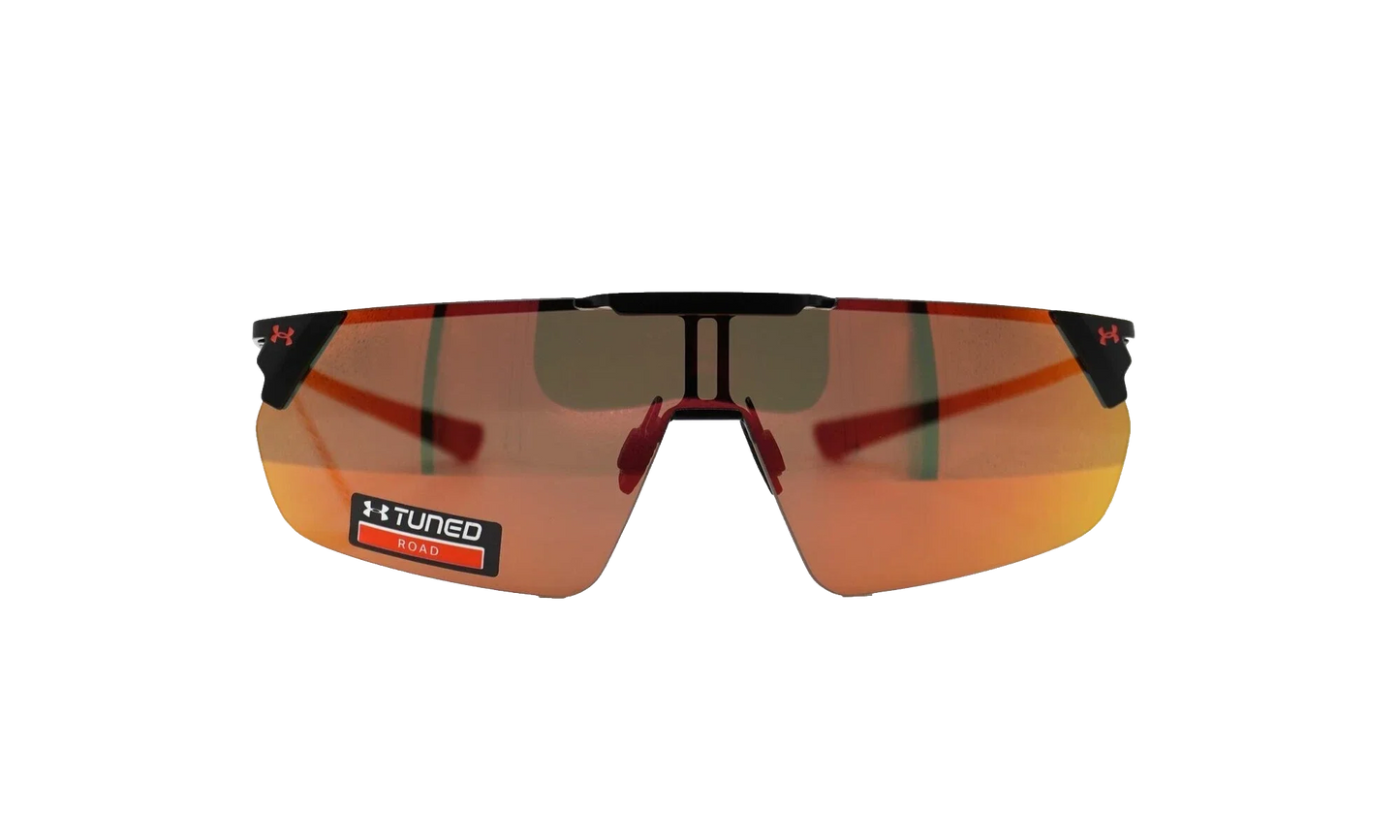 Litewire Shield Sunglasses "Rose Brown Beta Red Mirror - Satin Black" 8600135 010153