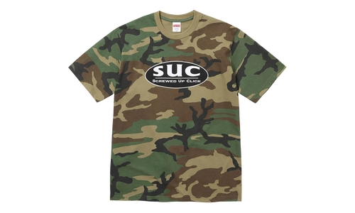 DJ Screw SUC Tee "SS26 - Woodland Camo" SU27361
