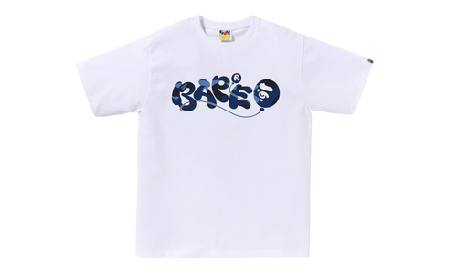 Color Camo Balloon Tee "White / Navy" 1L80 110 020 WHT