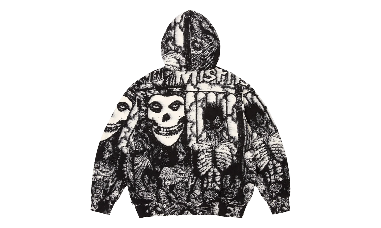 The Misfits® Zip Up Hooded Sweater "SS26 - Black" SU27403