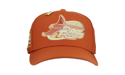 59FIFTY Tampa Bay Rays Tropicana Field Fitted Hat "Burnt Orange Gold" NE388