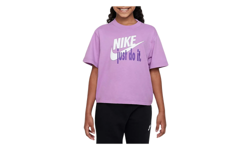Sportswear Boxy HBR Graphic T-shirt GS "Rush Fuchsia" FD5362 532