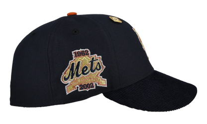 59FIFTY New York Mets 40th Anniversary Fitted Hat "Black / Navy Corduroy" NE415