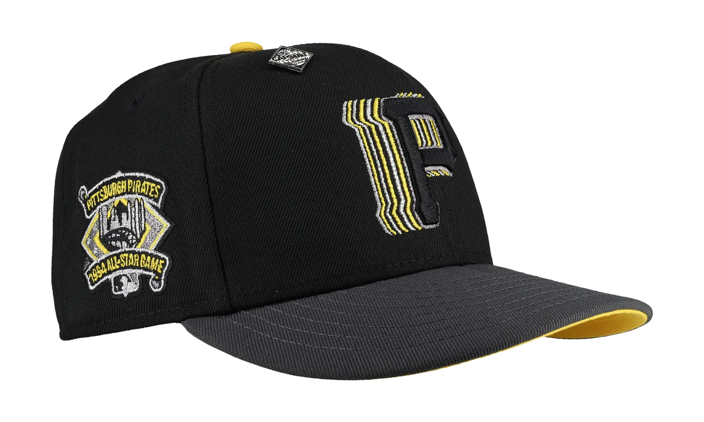 59FIFTY Pittsburgh Pirates 1994 All Star Game Trippy Metallic Fitted Hat "Black / Graphite" NE352