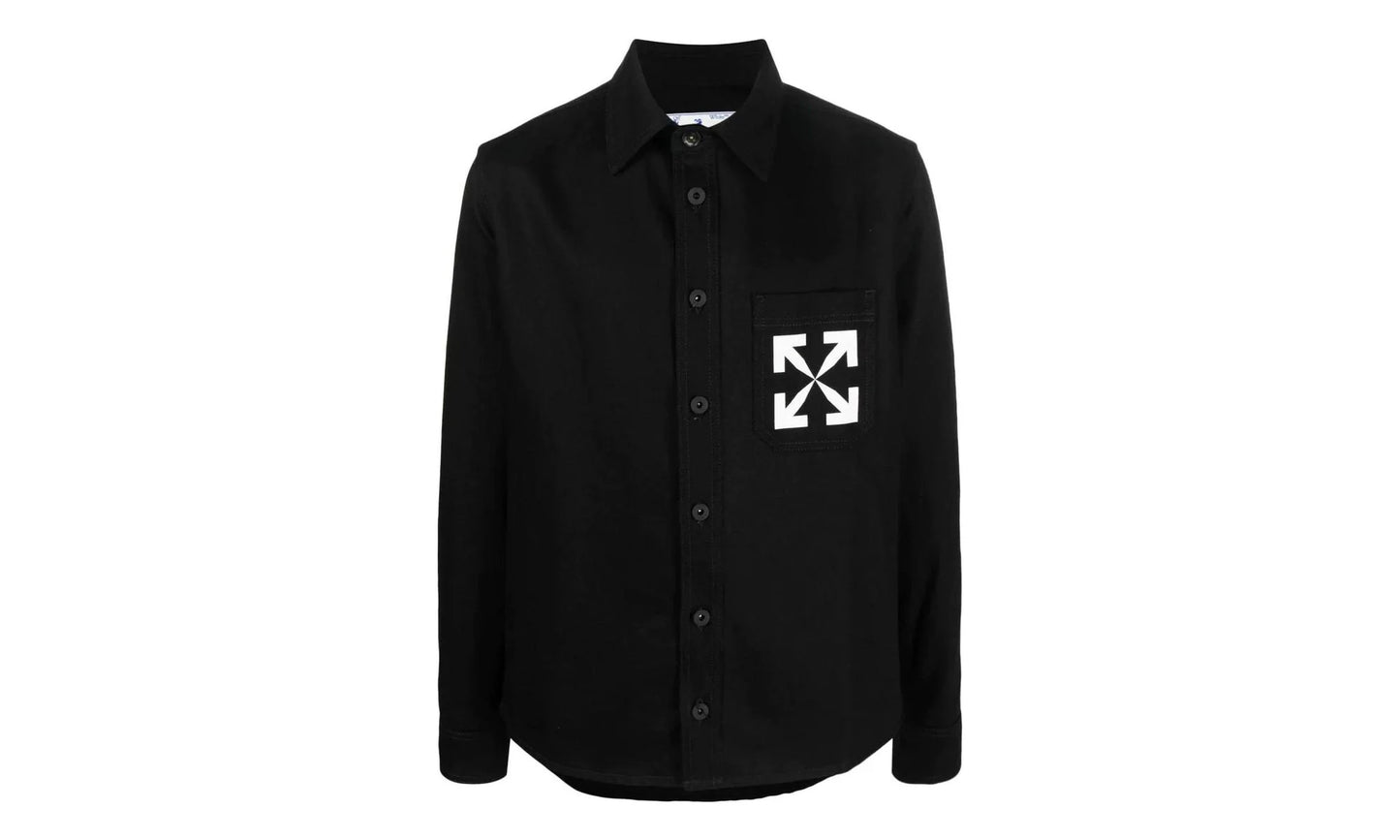 Single Arrow Denim Shirt "Black" OMYD027C99DEN0021001