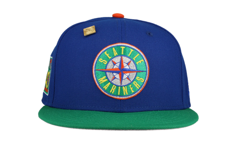 59FIFTY Seattle Mariners 40th Anniversary Patch Fitted Hat "Blue / Green" 123451295379