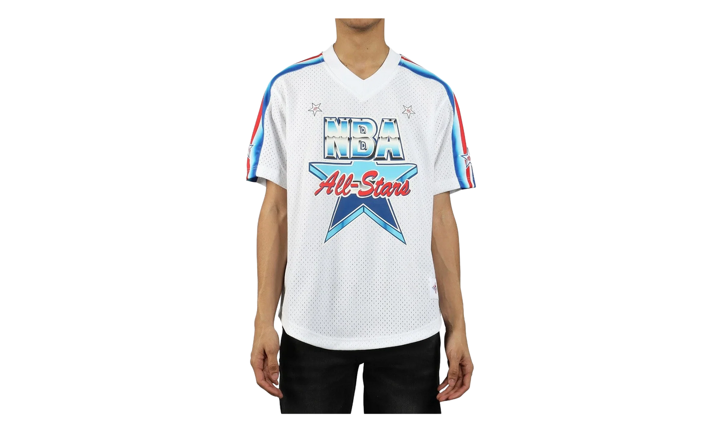 NBA Mesh V-Neck Tee "1991 All-Star Game - White" MSPOMG18025 ASGWHIT191