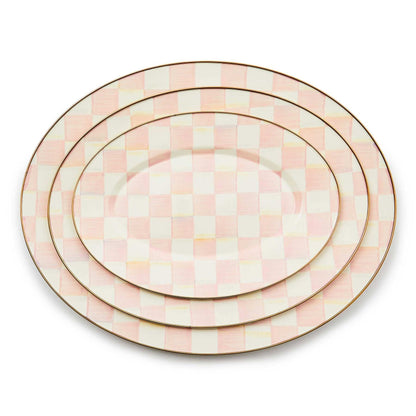 Rosy Check Small Oval Platter