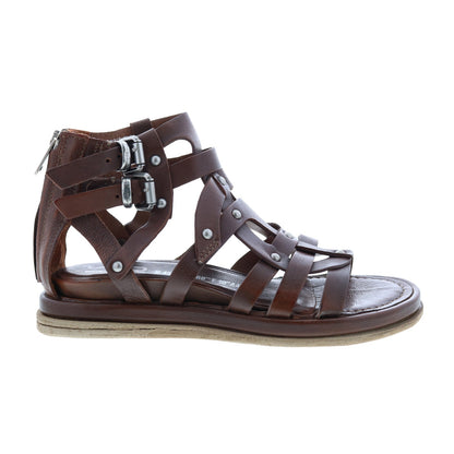 Payne 699039-201 Womens Brown Leather Gladiator Sandals Shoes
