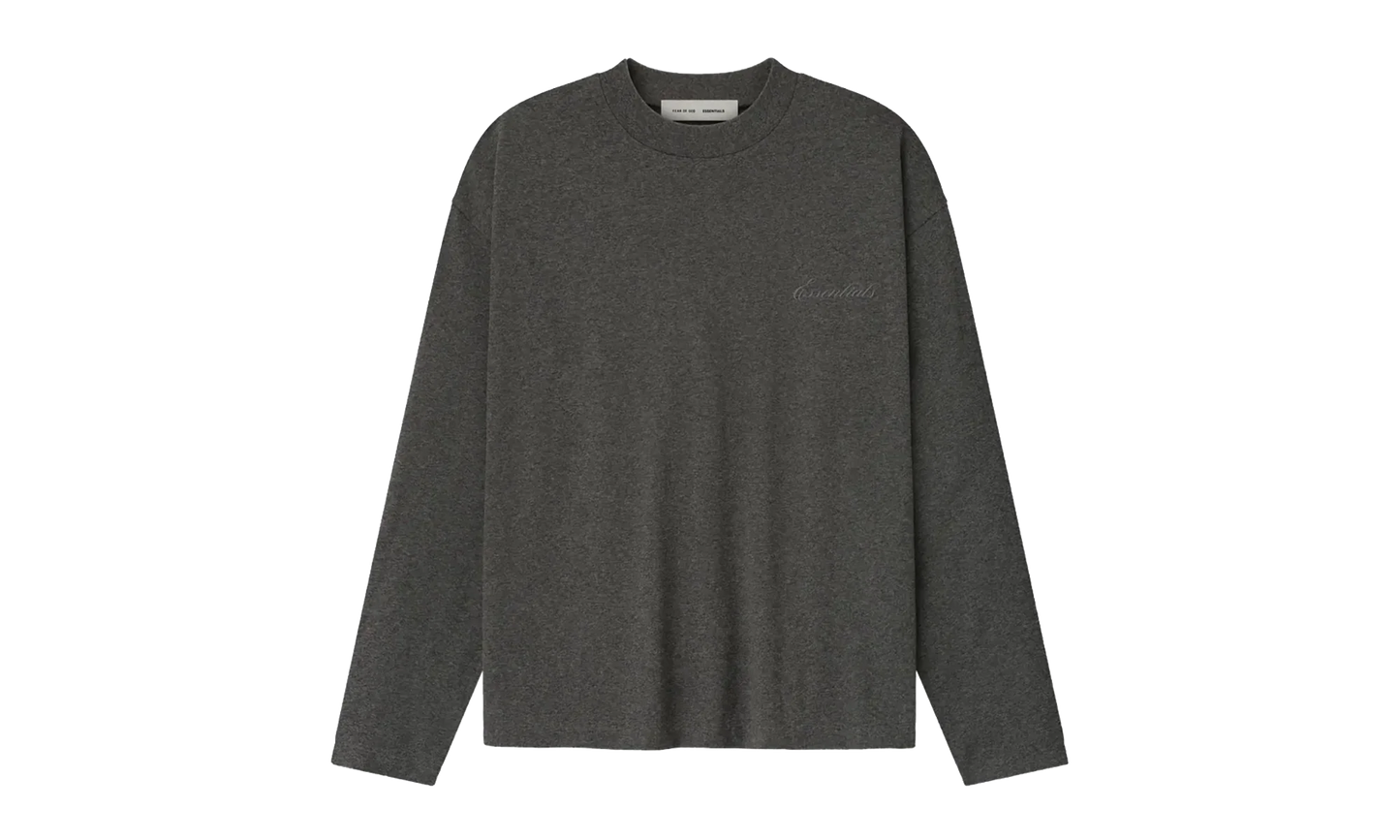 Embroidered Classic Fit Long-Sleeve "Charcoal Heather" 125HO254201F