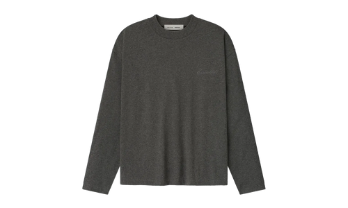 Embroidered Classic Fit Long-Sleeve "Charcoal Heather" 125HO254201F