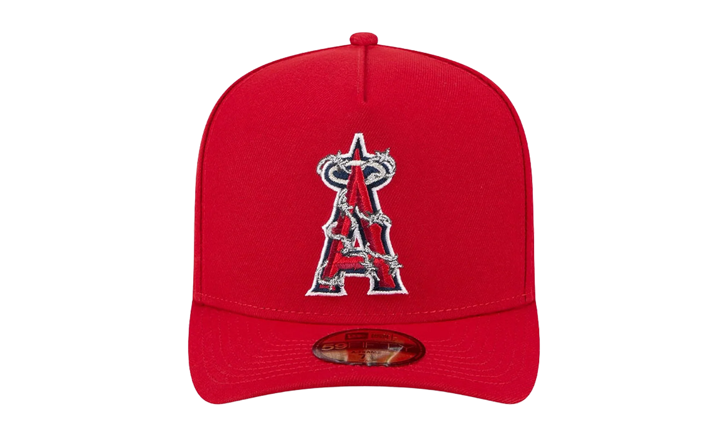 59FIFTY Anaheim Angels Fence A-Frame Fitted Hat "Red" 60693489
