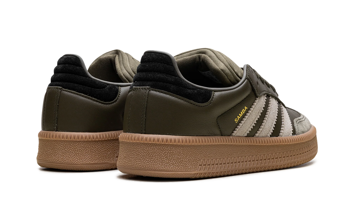 Samba XLG "Olive Strata Wonder Beige Gold Metallic" JQ2387