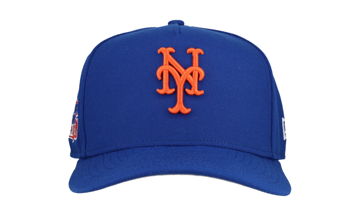 9FIFTY New York Mets 1986 World Series A Frame Snapback Hat "Royal Blue" NE180